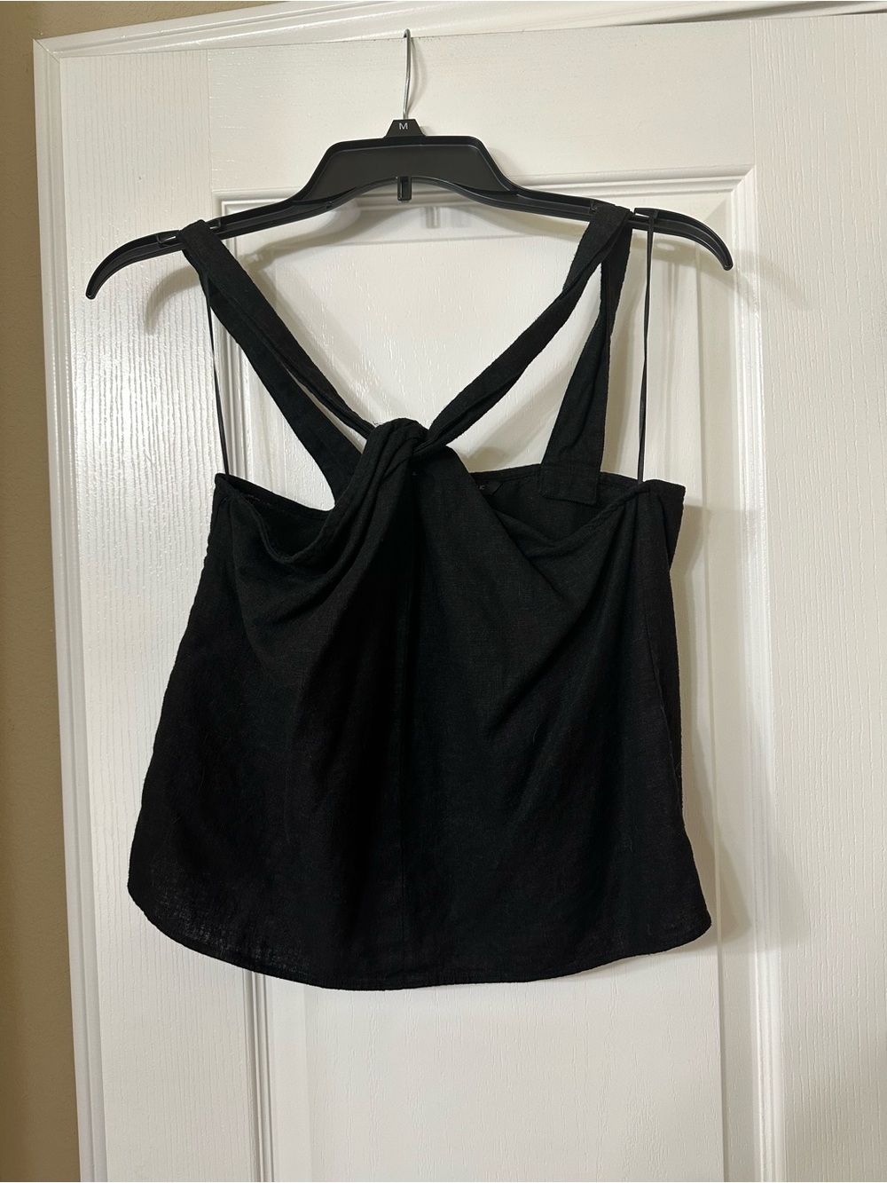 Like New Banana Republic Black Knot-Back Camisole